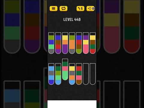 How to do Water sort Puzzle level 449 | Water sort puzzle | Color Sorting Game | Gaming Shortcuts |