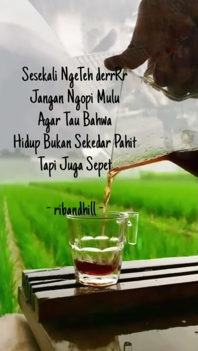 NgeTeh Pagi.. 😊 #storywa #storyig #statuswa #reels #shorts #coverlagu #liriklagu #hujanpagi #sawah