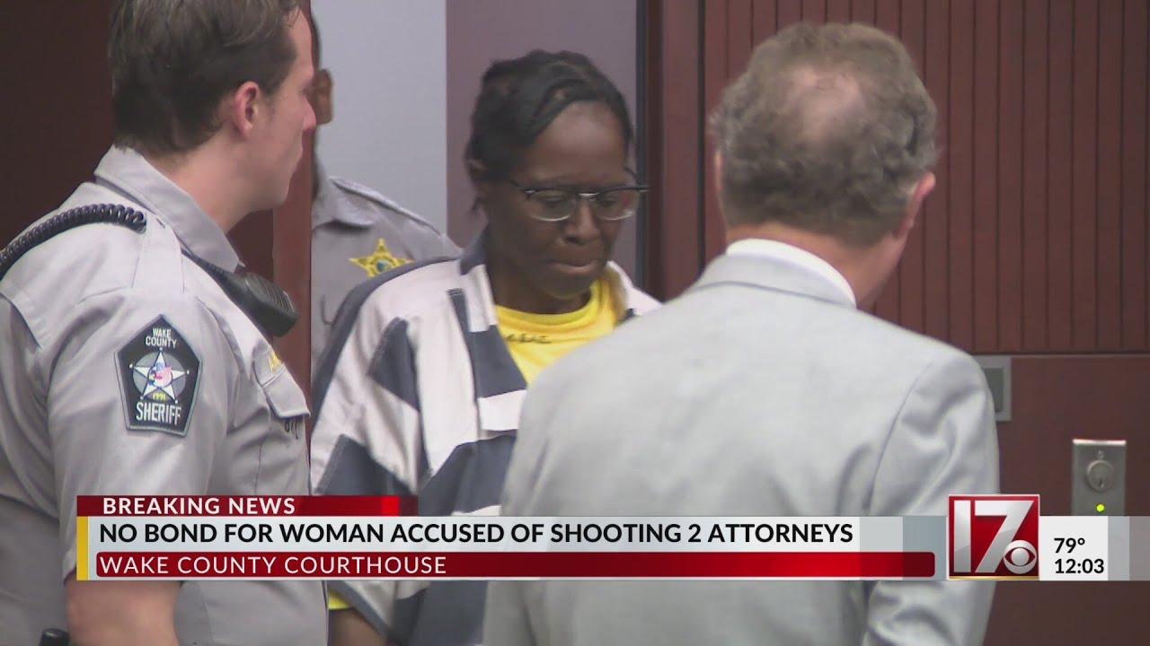 No bond for woman accused of shooting two attorneys outside Wake County ...