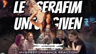 [REACTION] LE SSERAFIM (르세라핌) - UNFORGIVEN (feat. Nile Rodgers) | Реакция на клип by MY SIDE