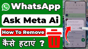 How To Remove Ask Meta Ai From Whatsapp 2025 | Ask Meta Al Anything Whatsapp Se Kaise Hataye
