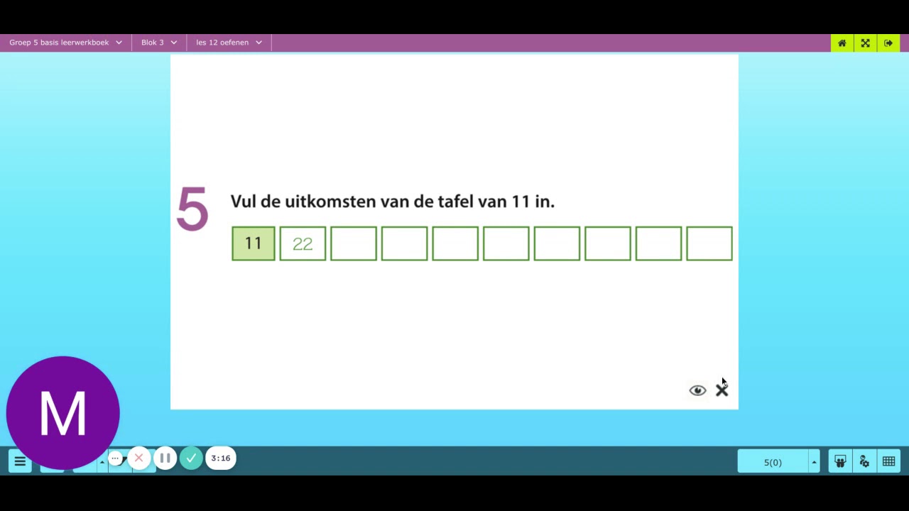 Getal en ruimte junior gr. 5 blok 3 les 12 - YouTube