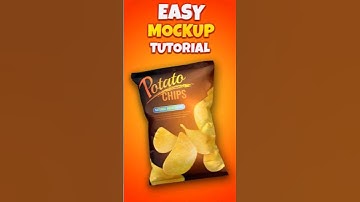 Chips packet mockup short photoshop tutorial 2024 #photoshop #tutorial #chipspacketmockup #design