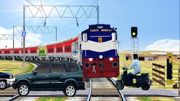 Dangerous Railway Crossing | Mumbai | Indian Railways | Indian train simulator 2019