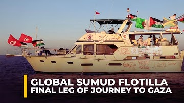 Global Sumud Flotilla embarks on final leg of journey to break Israel