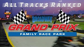 Every Go Cart Track Ranked At Broadway Grand Prix, Myrtle Beach SC.