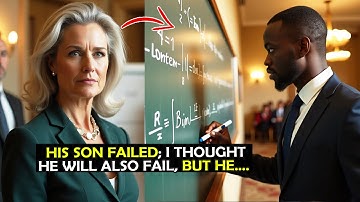 Harvard Professor Challenged a Black DAD—Then He Solved an Impossible Equation and Professor SHOCKED