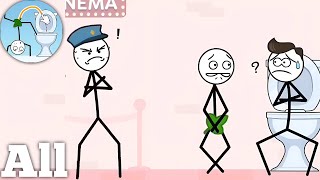 Toilet Time (WEEGOON) - All Levels 1-100 Funny Stickman - Gameplay Walkthrough (Android iOS) screenshot 5