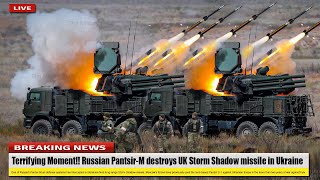 Terrifying Moment!! Russian Pantsir-M destroys UK Storm Shadow missile in Ukraine