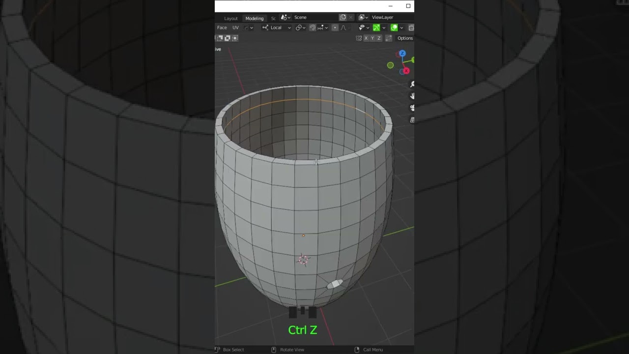 Game Asset Modeling in Blender – Free project file | Blender tutorial #shorts