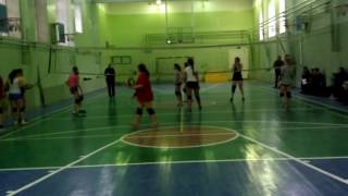 Тренировка(разминка) девочек по волейболу 3-4 год обучения. Зональненская СОШ часть2