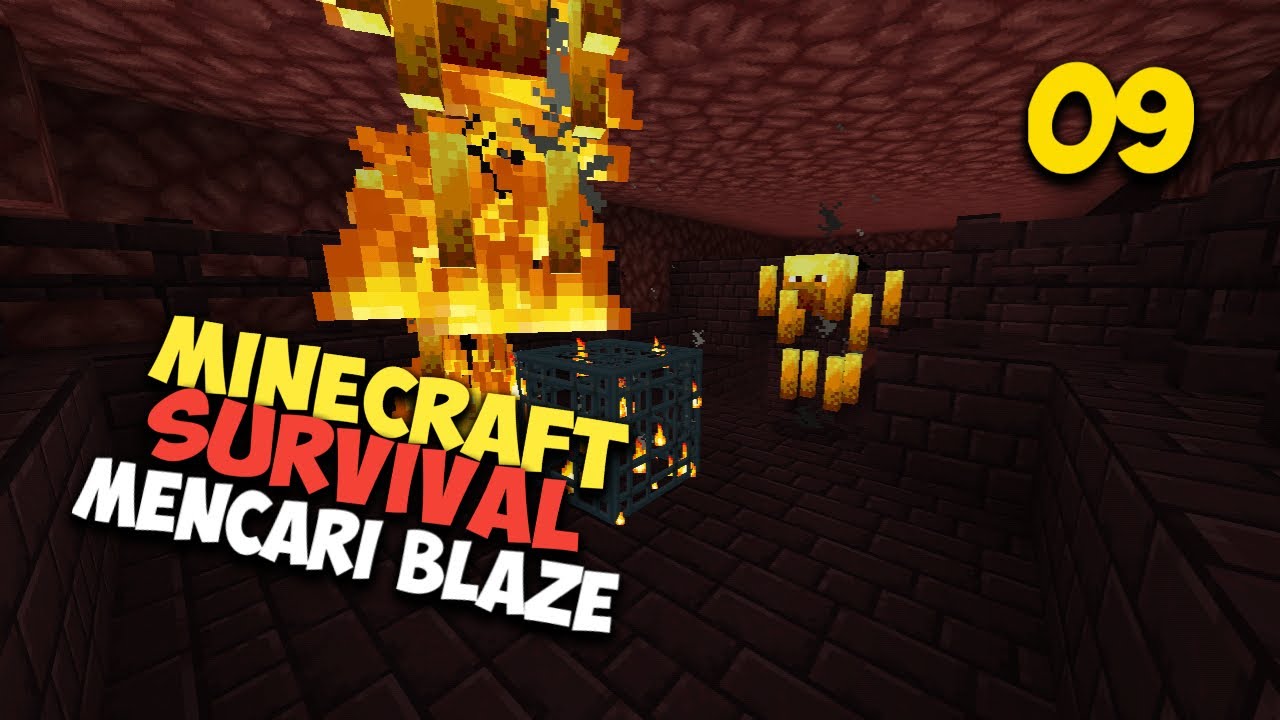 Mencari Blaze+Menjelajah Nether-_ Minecraft Survival