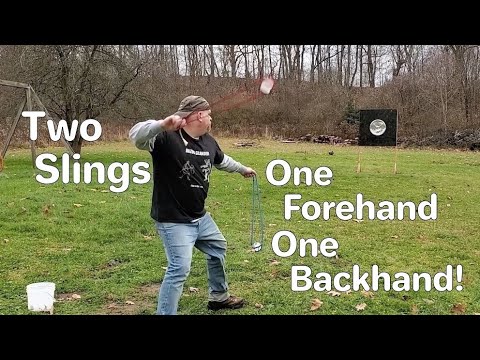 Dual Wielding Slings with a Backhand Throw!