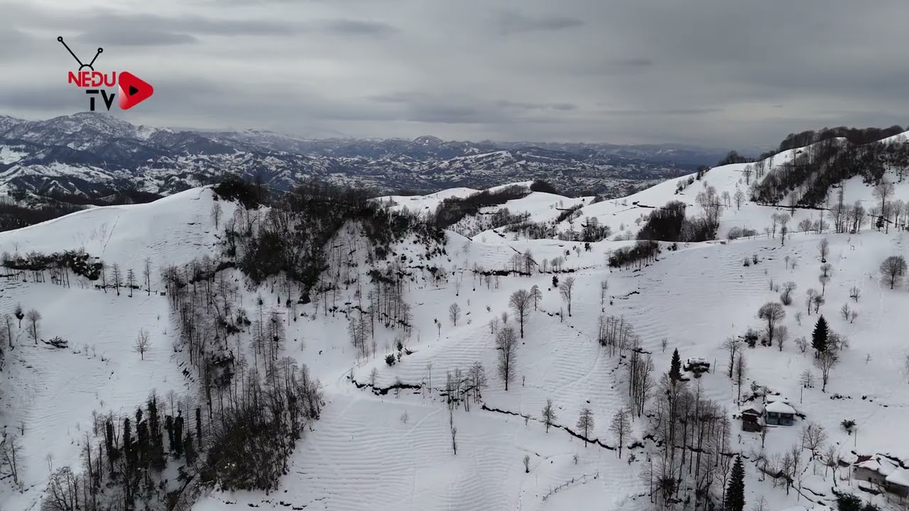 Yemişlik Köyünden 4K Drone Manzarası ❄️🏔️