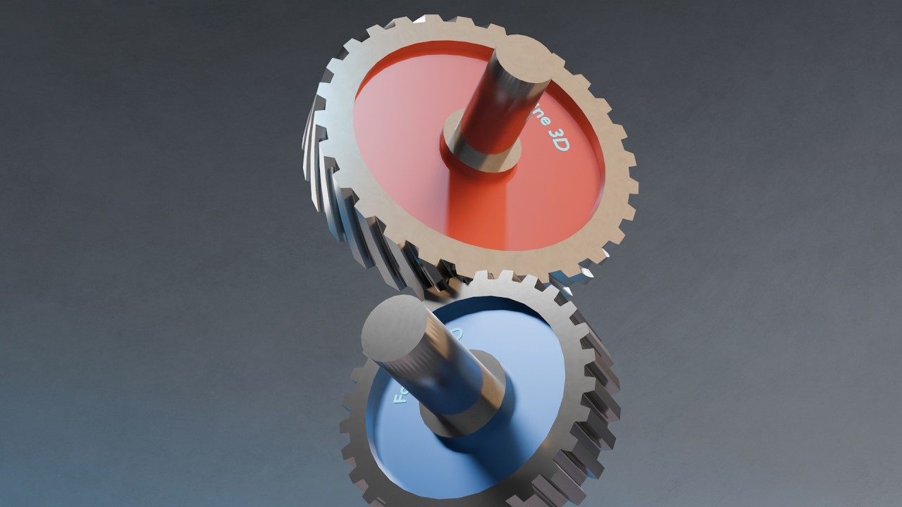#042 Crossed Helical Gears – 507 Mechanical Movements 3D Animation