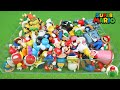 I lined up all the Mario figures I own! SUPER MARIO COLLECTION