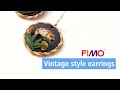 Vintage look earrings ▪ FIMO DIY | STAEDTLER