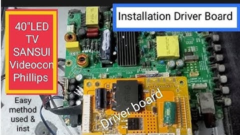 SANSUI 40 inch LED TV Back Light drivers problem universal Back Light drivers installation.