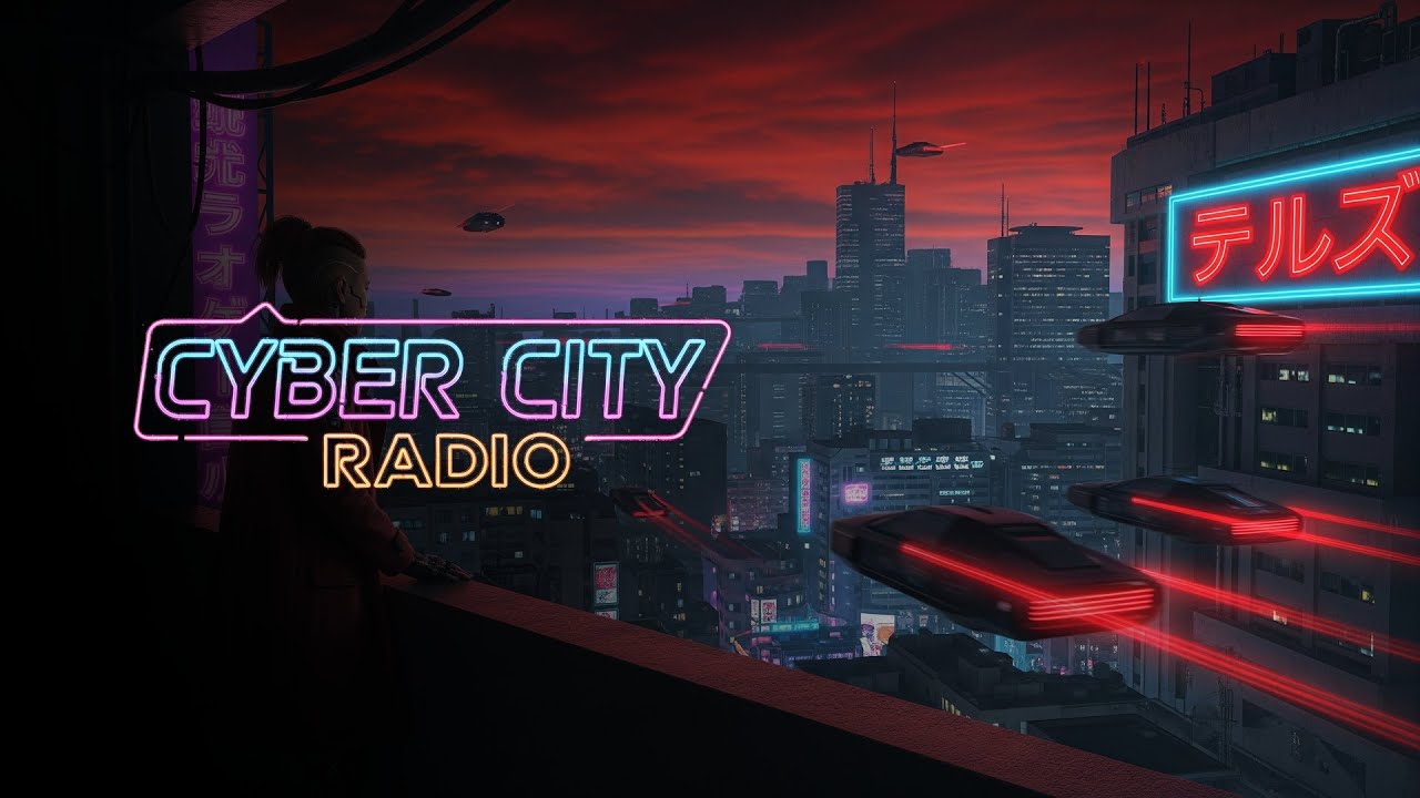No Ads | Darksynth - Neuro-Matrix Echoes - Cyber City Radio