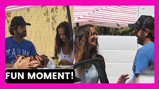 Gerard Butler | Gerry's FUN MOMENT with girlfriend MORGAN BROWN while out at lunch!