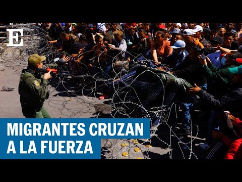 Cientos de migrantes cruzan a la fuerza en puente fronterizo de El Paso | EL PAÍS
