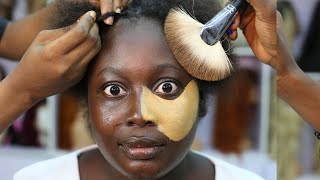 100,000,000 VIEWS ⬆️ BRIDE ⬆️😱 DARK SKIN TRANSFORMATION 😱 MAKEUP TRANSFORMATION HAIR TRANSFORMATION