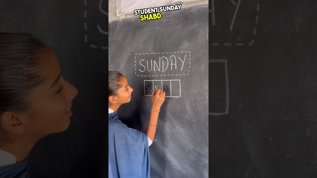 The teacher gave a unique task to the students 🤓😇