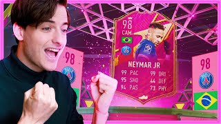 Ik opende packs tot 98 FUTTIES NEYMAR JR voltooid was!!