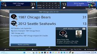 Pro Strategy Football 2023 Steam Tournament 2: 1987 Bears vs 2012 Seahawks, w/Summerall-Madden