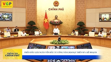 Phấn đấu giải ngân vốn đầu tư công năm 2024 đạt trên 95% kế hoạch