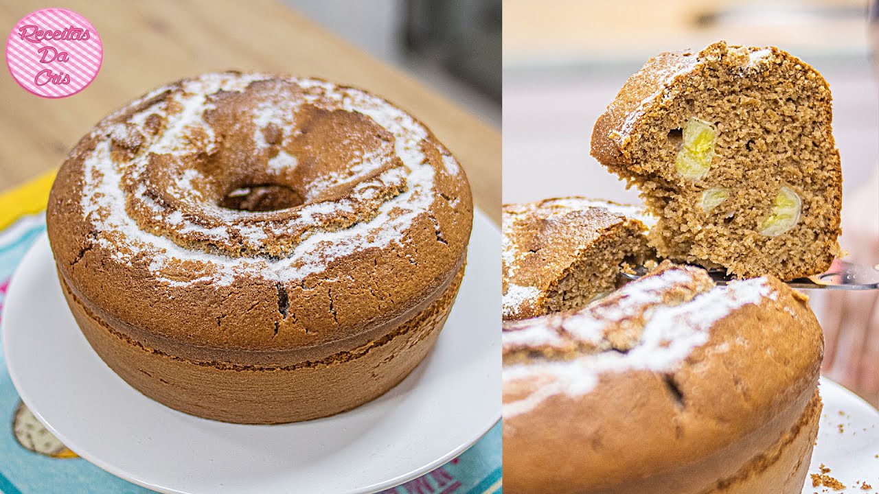BOLO DE BANANA COM CASCA!! SABOR INCRÍVEL | RECEITAS DA CRIS