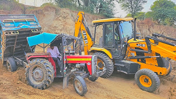 New Jcb 3dx Eco Excellence Backhoe Loading Red Mud In New Massey and Eicher Tractors | Jcb Tractors