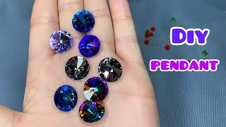 how to make easy pendant // necklace tutorial