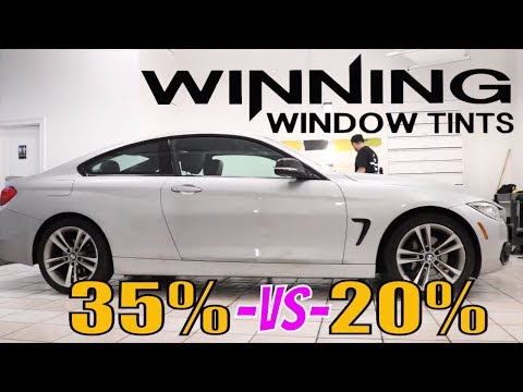 35% -VS- 20% Tint on a BMW 4 Series (Winning Window Tints)