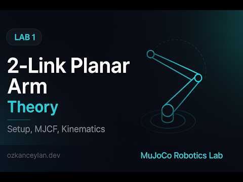 MuJoCo Robotics Lab 1: 2-Link Planar Arm - Theory