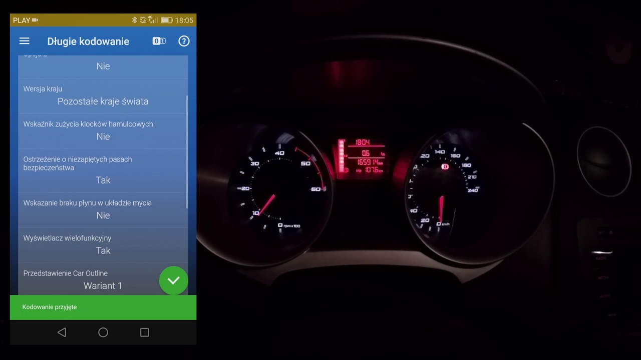 Obdeleven Pro Wylaczenie Kontrolki Niezapietych Pasow Seat Skoda