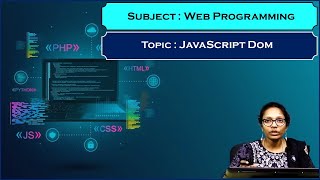 LEC 15 | Web Programming |Javascript Dom By  Mrs. G. Sowmya