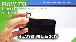 huren Aarde Wees How to Insert SIM and SD Card into HUAWEI P9 Lite 2017 - Find Card Slot /  Card Input - YouTube