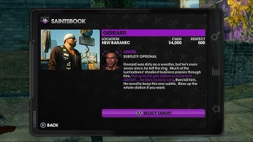 Saints Row The Third | Saints Book | Assassinations | Gerrard | Subtlety optional