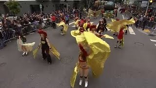 CARNAVAL SAN FRANCISCO: Church Of 8 Wheels skate/dance in the annual Carnaval San Francisco parade