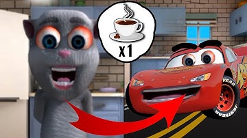 What if Talking Juan drinks a Coffee? I Juan Became McQueen?