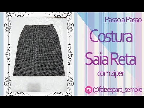 Vídeo: Como Costurar Uma Saia Reta