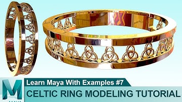 Celtic Ring 3D Modeling & Rendering in Autodesk Maya 2017 | Learn Maya with Examples #07