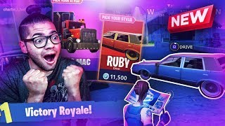 *NEW* DRIVING VEHICLES COMING TO FORTNITE BATTLE ROYALE! BACK FLIP ROCKET RIDES? 9 YEAR OLD BROTHER!