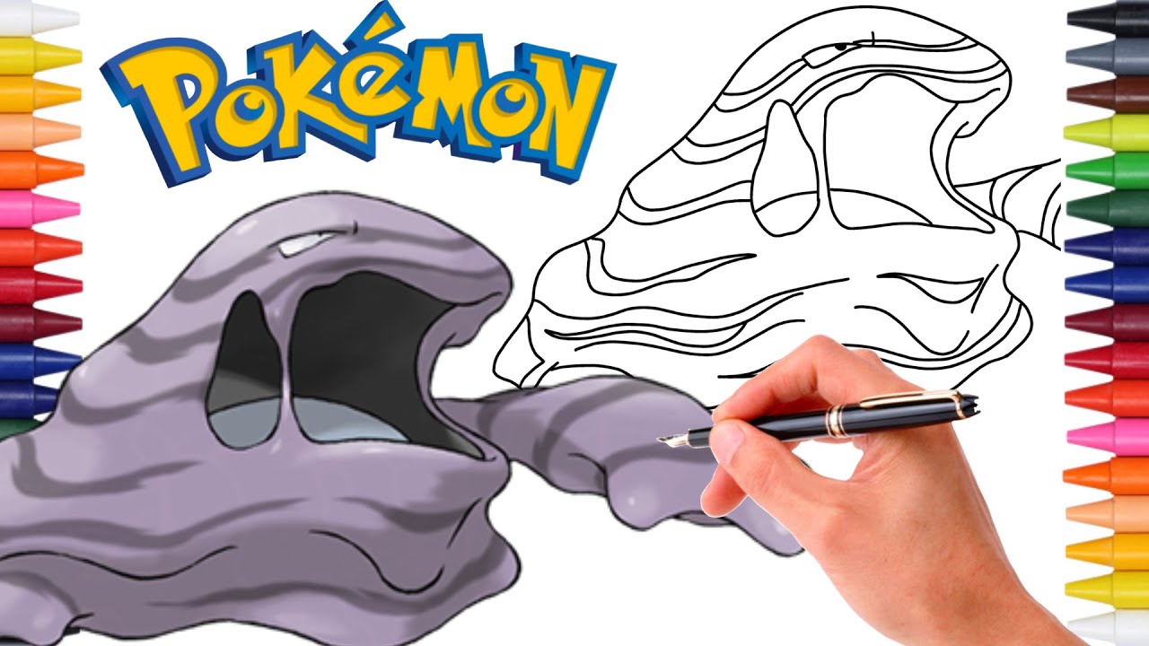 Comment Dessiner LE POKÉMON GROTADMORV (Muk) FACILEMENT ! 