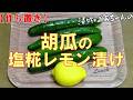 【作り置き】胡瓜の塩糀レモン漬け『サッパリ爽やか味のお漬物 堪らなく美味し～い！！』