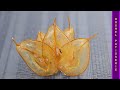Clear caramel pear slices    kosher pastry chef