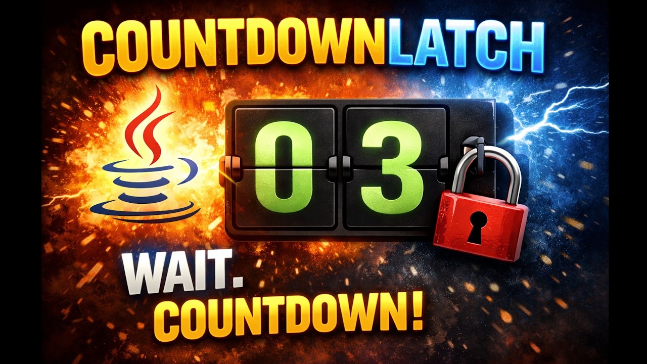 CountDownLatch in JAVA | Optimising wait() and notify() efficiently ...