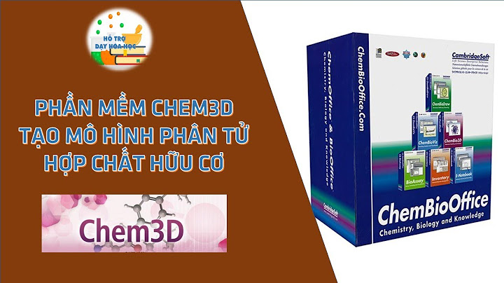 Cách vẽ ao lai hóa bằng phần mềm chem3d