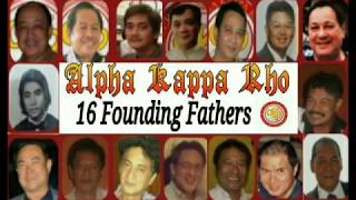 Alpha Kappa Rho 16 founding Fathers/Grand SKEPTRON 16 Founders|ang alamat